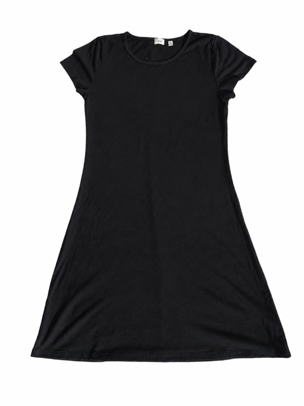 Aritzia Wilfred Companion Black T-Shirt Dress M